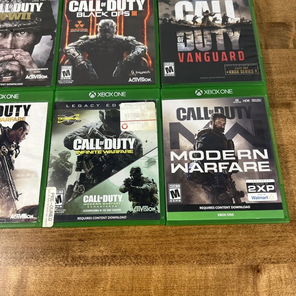 Lot Of 9 Call of Duty: Black Ops 6,‎ 3, Modern Warfare, Advanced Warfare, WWII